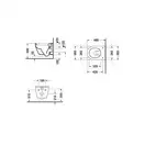 Унитаз подвесной Duravit Darling New (с сиденьем Soft Close) (2549090000+0069890000) фото 5 Aquada.com.ua