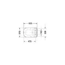 Унитаз подвесной Duravit Happy D.2 с сиденьем SensoWash (2550590000+610300002000300) фото 7 Aquada.com.ua