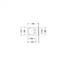 Унитаз подвесной с крышкой Duravit DuraStyle (2551090000 +0063790000) фото 6 Aquada.com.ua