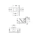Унитаз подвесной Duravit DuraStyle с сиденьем Soft Close (2551090000+0063790000) фото 3 Aquada.com.ua