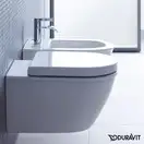 Унитаз подвесной Duravit Darling New Rimless (с сиденьем Soft Close HyGieneGlaze (2557092000+0069890000) фото 3 Aquada.com.ua