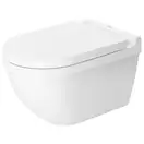 Унитаз подвесной Rimless (безободковый) Duravit Starck 3 с сиденьем Soft Close (45270900A1) фото 1 Aquada.com.ua