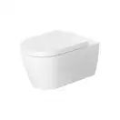 Унитаз подвесной Rimless (безободковый) Duravit Me by Starck с сиденьем (45290900A11) фото 1 Aquada.com.ua