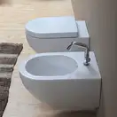 Унитаз с функцией биде Flaminia App Goclean (безободковый), с сиденьем Soft Close (AP118G+ERWCB+QKCW03) фото 3 Aquada.com.ua