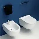 Унитаз биде Flaminia App Goclean (безободковый), с сиденьем Slim Soft Close (AP118G+ERWCB+QKCW05) фото 3 Aquada.com.ua