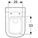 Подвесной унитаз Rimfree (безободковий) Geberit myDay с сиденьем Soft Close (201460600+575410000) фото 5 Aquada.com.ua