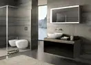 Унитаз подвесной Rimfree (безободковый) Geberit Citterio, с сиденьем Soft Close (500.510.01.1+500.540.01.1) фото 3 Aquada.com.ua