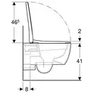 Унитаз подвесной Rimfree (безободковий) Geberit Icon, с сиденьем Soft Close (500.784.01.1) фото 3 Aquada.com.ua