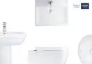 Унитаз подвесной Grohe Bau Ceramic, безоободковый (39427000) фото 18 Aquada.com.ua
