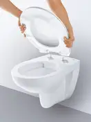 Унитаз подвесной Grohe Bau Ceramic, безоободковый (39427000) фото 8 Aquada.com.ua