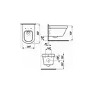 LAUFEN LB3 унитаз подвесной 36*56см (H8206800000001) фото 2 Aquada.com.ua