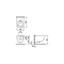 LAUFEN PRO Rimless унитаз подвесной, в комплекте с сиденьем стандарт, с системой плавного опускания (H8619570000001) фото 2 Aquada.com.ua