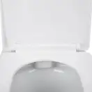 Унітаз підвісний Qtap Lark безобідковий з сідінням Slim Soft-close QT0331159W (QT0331159W) фото 5 Aquada.com.ua