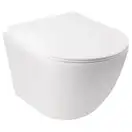 Унітаз підвісний Qtap Jay безобідковий з сідінням Slim Soft-close QT07335176W (QT07335176W) фото 1 Aquada.com.ua