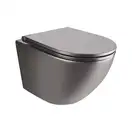 Унітаз підвісний Qtap Robin безобідковий з сідінням Slim Soft-close QT1333046ENRMB (QT1333046ENR
MB) фото 1 Aquada.com.ua