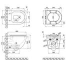 Унітаз підвісний Qtap Robin безобідковий з сидінням Slim Soft-close QT1333046ERMB (QT1333046ERMB) фото 2 Aquada.com.ua