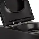 Унітаз підвісний Qtap Robin безобідковий з сидінням Slim Soft-close QT1333046ERMB (QT1333046ERMB) фото 4 Aquada.com.ua