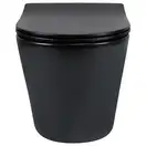 Унітаз підвісний  Qtap Scorpio безобідковий з сидінням Slim Soft-close QT1433053ERMB (QT1433053ERMB) фото 11 Aquada.com.ua