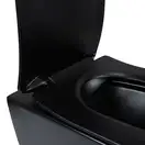 Унітаз підвісний  Qtap Scorpio безобідковий з сидінням Slim Soft-close QT1433053ERMB (QT1433053ERMB) фото 3 Aquada.com.ua