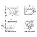 Унітаз підвісний Qtap Scorpio безобідковий з сидінням Slim Soft-close QT1433053ERW (QT1433053ERW) фото 2 Aquada.com.ua