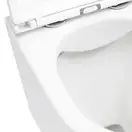 Унітаз підвісний Qtap Scorpio безобідковий з сидінням Slim Soft-close QT1433053ERW (QT1433053ERW) фото 4 Aquada.com.ua