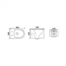 QTAP Унітаз підвісний Q-tap Merlin WHI 2044A безободовий (QTMERWHI2044A) фото 2 Aquada.com.ua