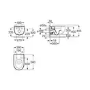 Roca Meridian-N Унитаз подвесной Rimless, белый (A34H240000)