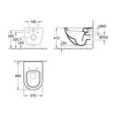VILLEROY & BOCH VERITY DESIGN комплект унитаз 37,5*56,5см подвесной в комплекте с сидением с функцией slow-closing (5671H101) фото 2 Aquada.com.ua