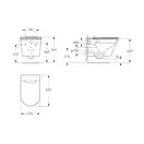 VOLLE NEMO Rimless унитаз-биде подвесной с электронным управлением, сиденье Slim slow-closing 595*370*400 мм (13-17-777) фото 2 Aquada.com.ua