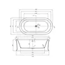 Ванна акриловая Devit Sheffield 180 х 90 см + ножки и сифон (18090133) фото 3 Aquada.com.ua
