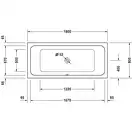 DURAVIT D-CODE ванна 180*80см, прямоугольная (700101000000000) фото 2 Aquada.com.ua