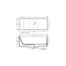 Ванна из искуственного камня Flaminia Wash 170 x 70 см, bicolor (MW170/B) фото 2 Aquada.com.ua
