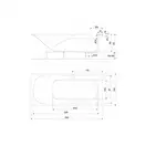 Kolo COMFORT PLUS ванна 170*75см прямоугольная, с ручками, с ножками SNC1 (XWP1471000)