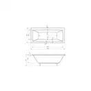 Roca VITA Ванна акриловая прямоугольная 180x80 см (A24T074000)