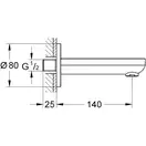 Вилив для ванни Grohe BauCosmopolitan (13255000)