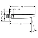 Излив для ванны Hansgrohe PuraVida (цвет - белый/хром) (15412400) фото 2 Aquada.com.ua