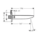 Вилив для ванни Hansgrohe PuraVida (15412400)