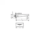 Излив для ванны Hansgrohe Metropol (цвет - хром) (32543000) фото 3 Aquada.com.ua
