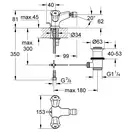 Смеситель для биде, двухвентильный Grohe Costa L (цвет - хром) (24480001) фото 2 Aquada.com.ua