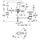 Смеситель однорычажный для биде Grohe Concetto DN 15 S-Size (цвет - хром) с донным клапаном (32208001) фото 2 Aquada.com.ua