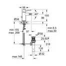 Grohe BauClassic Смеситель для биде, хром (32864000)