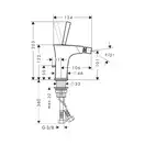 Hansgrohe PuraVida Змішувач для біде, хром (15270000)