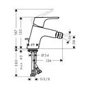 Hansgrohe Смеситель для биде, однорычажный Focus (31920000) фото 4 Aquada.com.ua