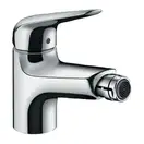 HANSGROHE Смеситель для биде 70, однорычажный, со сливным гарнитуром, хром Novus (71142000) фото 1 Aquada.com.ua