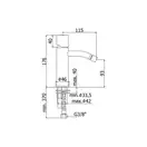 Смеситель для биде Paffoni Light (цвет - хром) (LIGX131CR) фото 2 Aquada.com.ua