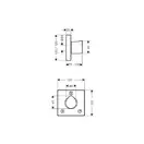 Запорный/переключающий вентиль Axor Starck Organic Trio/Quattro (12731000) фото 2 Aquada.com.ua