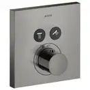 Термостат на 2 потребителя, скрытого монтажа Axor ShowerSelect (цвет - полированный чёрный хром) (36715330) фото 1 Aquada.com.ua