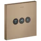 Вентиль скрытого монтажа для 3 потребителей Axor ShowerSelect (цвет - матовое красное золото) (36717310) фото 1 Aquada.com.ua