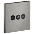 Вентиль скрытого монтажа для 3 потребителей Axor ShowerSelect (цвет - полированный чёрный хром) (36717330) фото 1 Aquada.com.ua