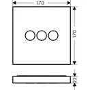 Запірний вентиль Axor ShowerSelect Sguare, gold optic (36717990)